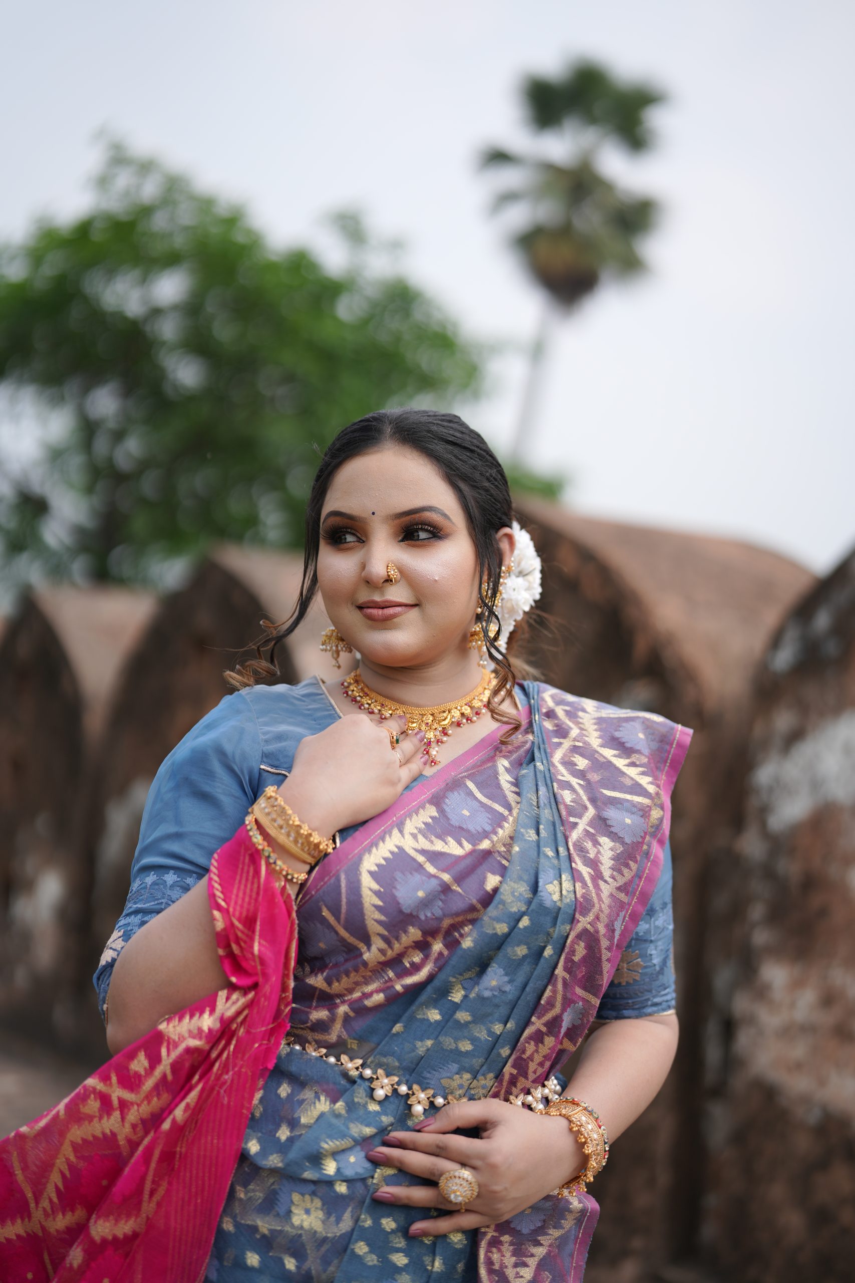 Resham ✨ Royal Resham Silk Jamdani — Limited Collection - Prijosree