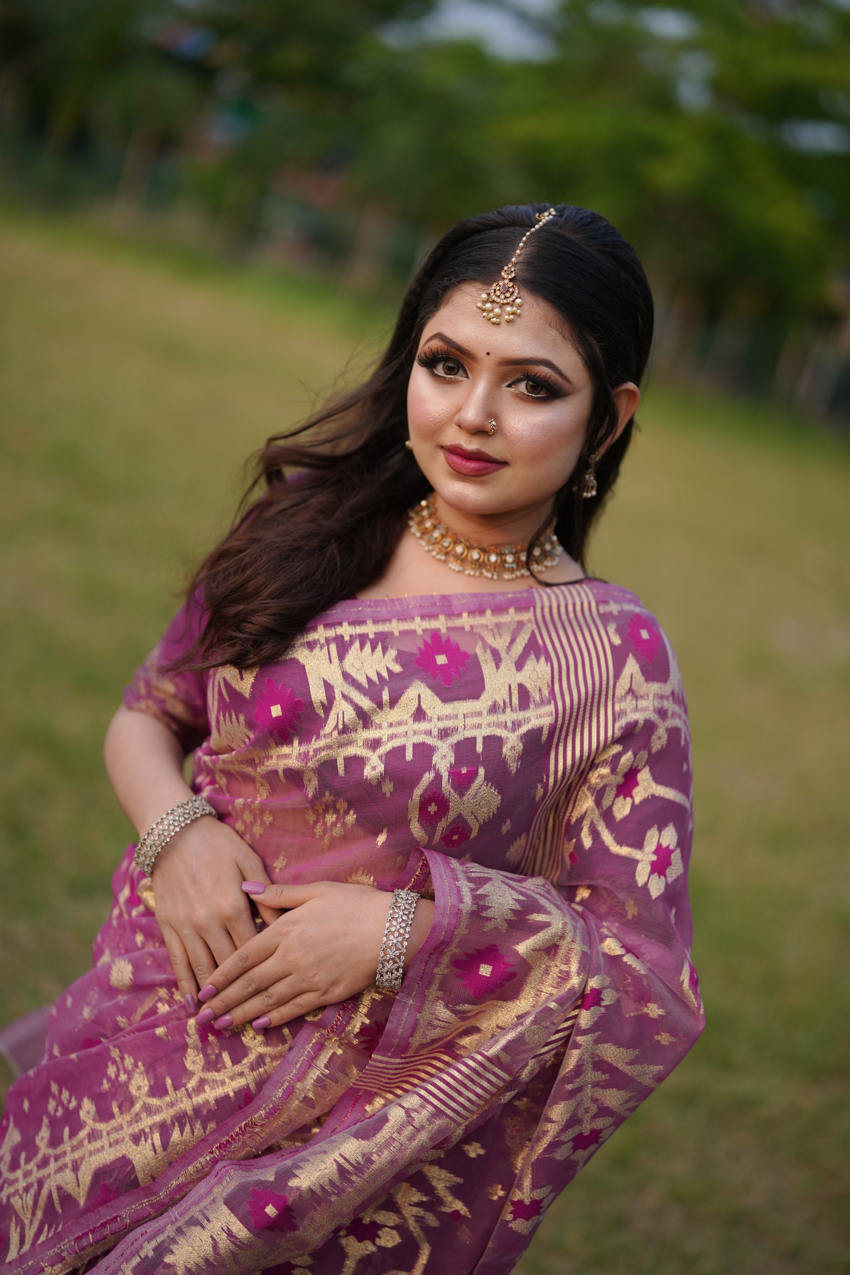 Resham ✨ Royal Resham Silk Jamdani — Limited Collection - Prijosree