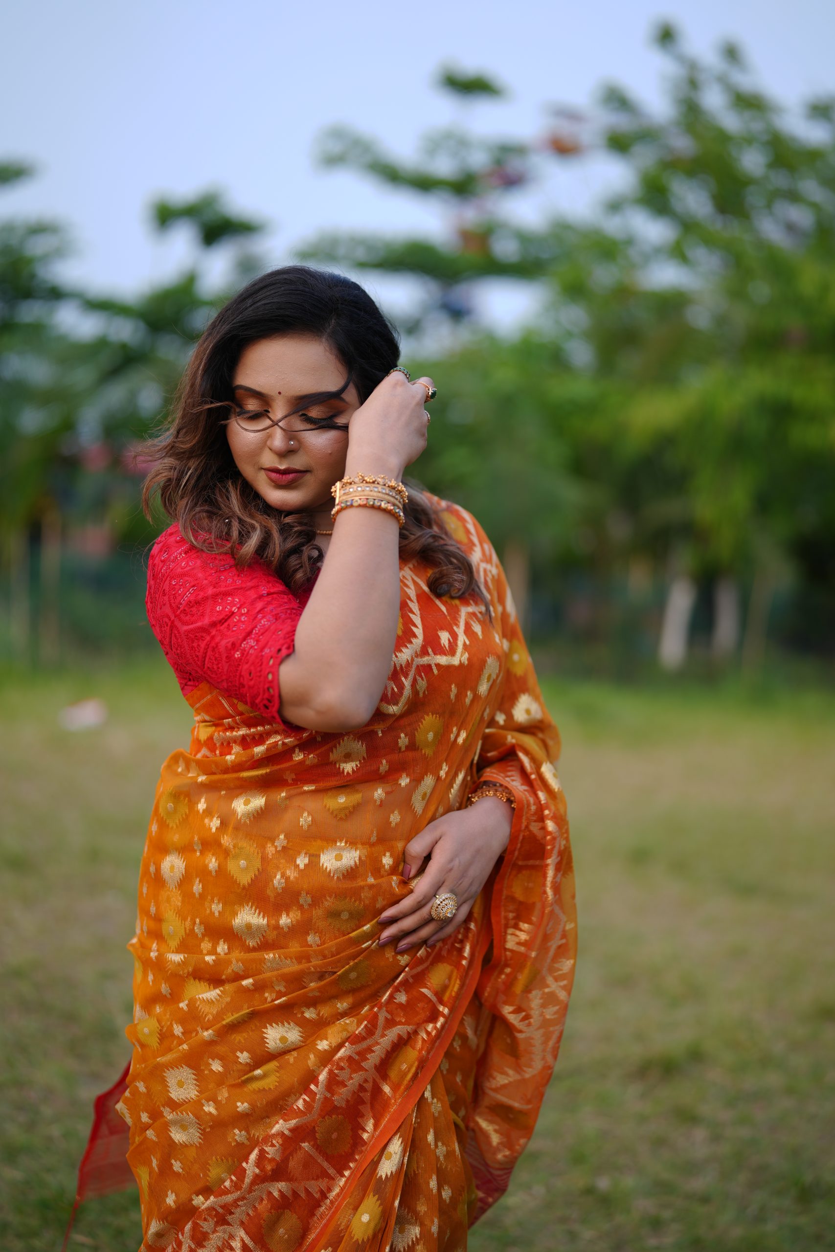 Resham ✨ Royal Resham Silk Jamdani — Limited Collection - Prijosree