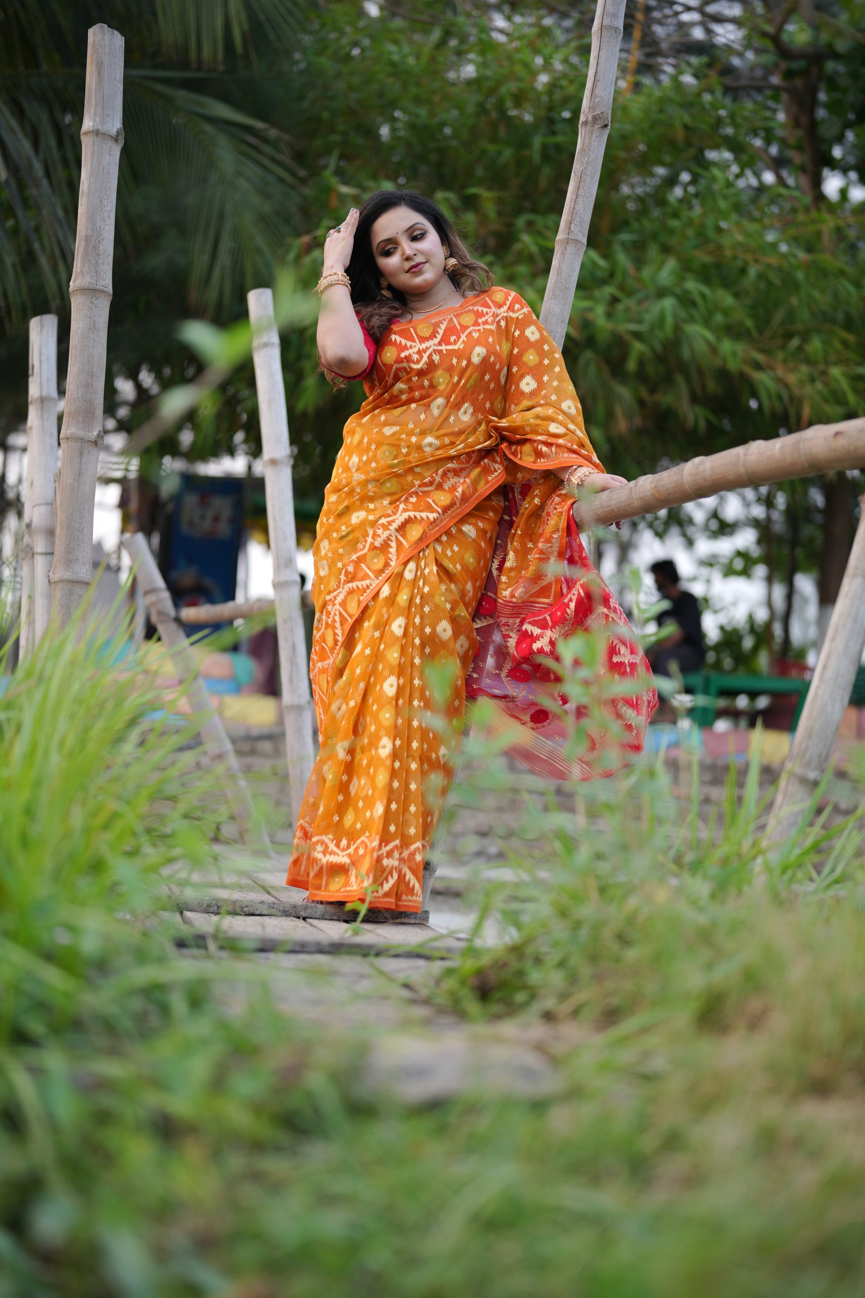 Resham ✨ Royal Resham Silk Jamdani — Limited Collection - Prijosree